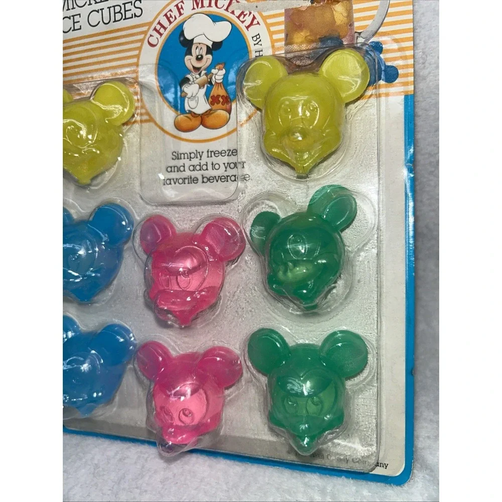 Vintage‎ Disney Mickey Mouse Ice Cubes Molds 8 Pcs Chef Mickey Factory Sealed